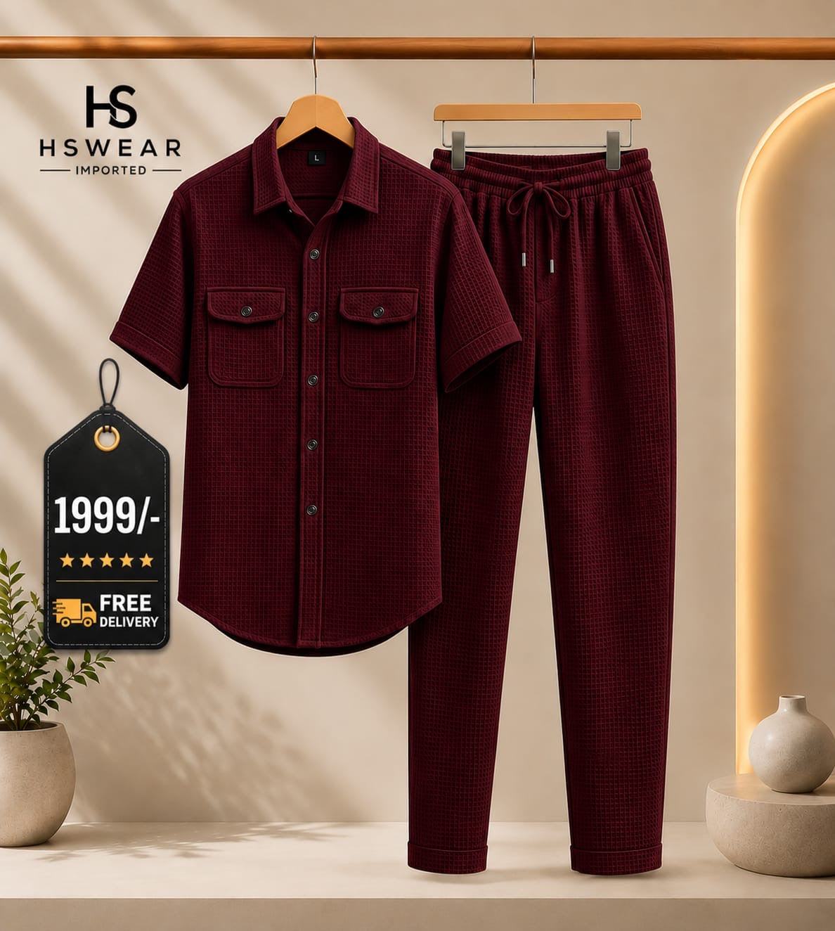 Safari Tracksuit Set (shirt+Trouser) Premium Fabric 100%