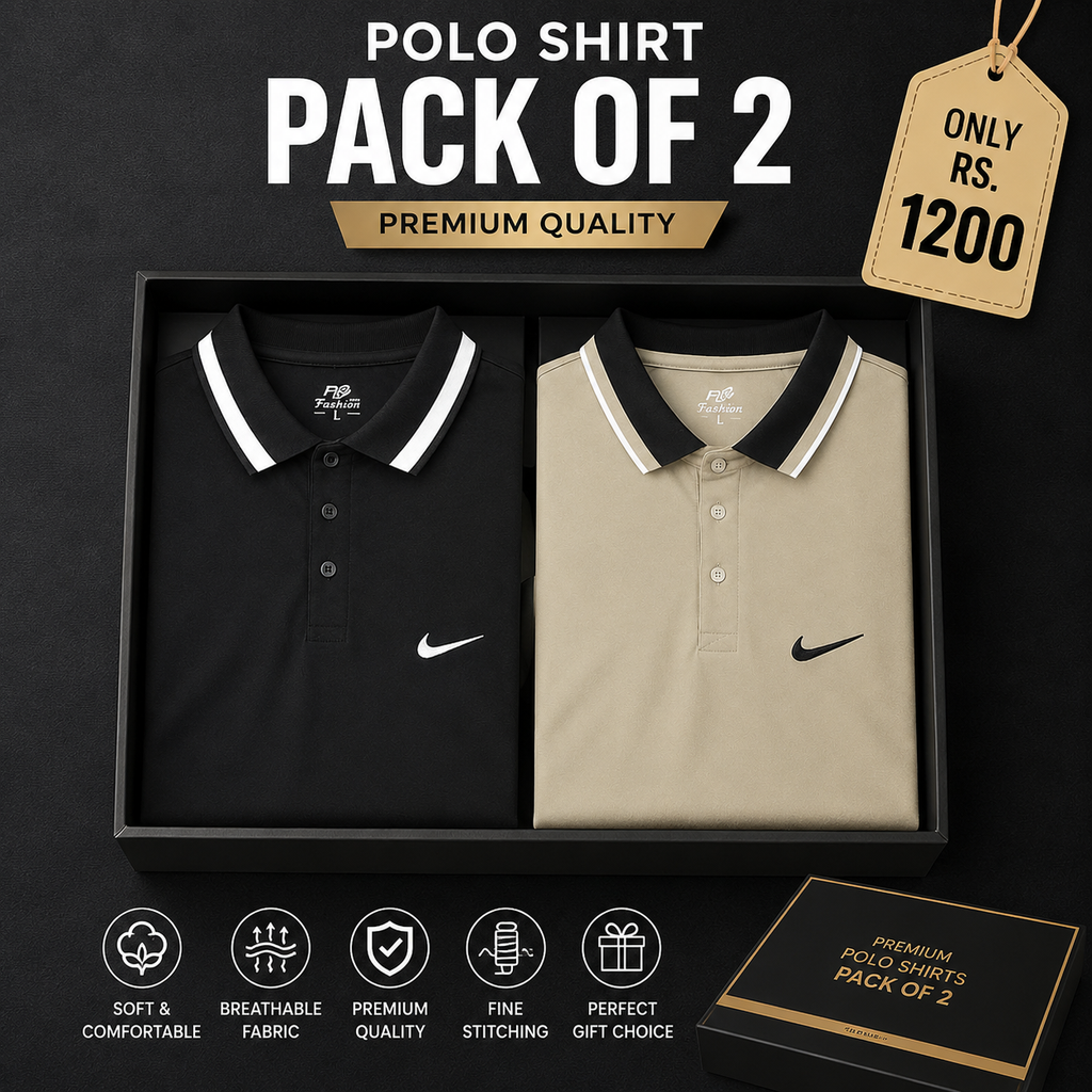 Product Details – Premium Polo Shirt (Pack of 2)