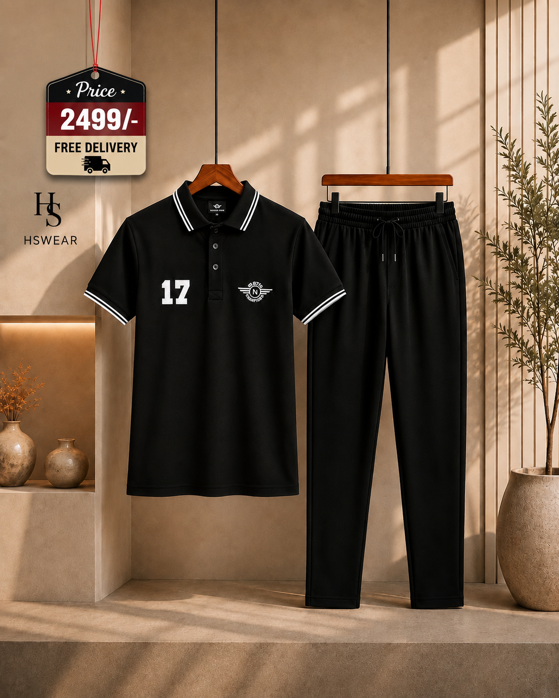 HSWEAR Premium Polo Shirt & Trouser Set 17 No