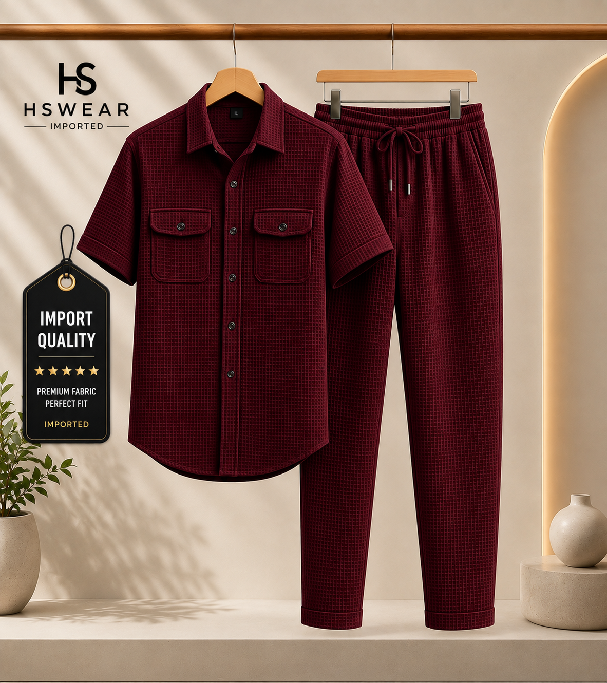 Safari Tracksuit Set (shirt+Trouser) Premium imported Fabric 100%