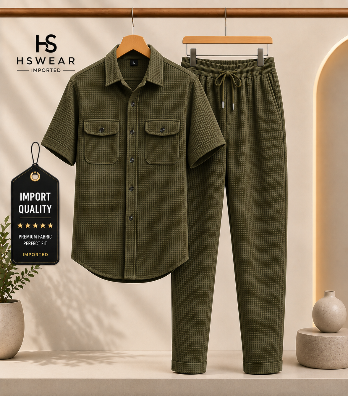 Safari Tracksuit Set (shirt+Trouser) Premium imported Fabric 100%