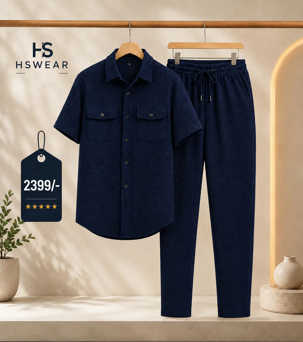 Safari Tracksuit Set (shirt+Trouser) Premium Fabric 100%