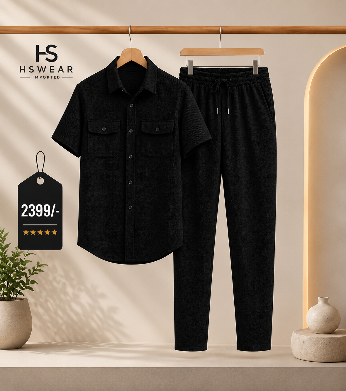 Safari Tracksuit Set (shirt+Trouser) Premium Fabric 100%
