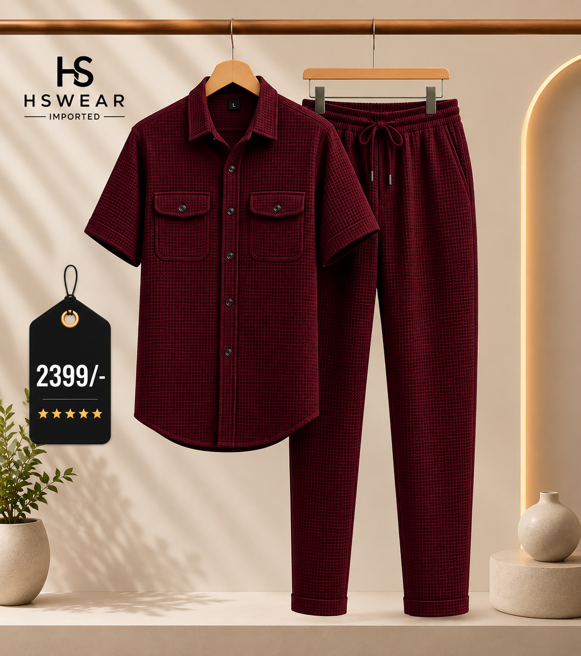 Safari Tracksuit Set (shirt+Trouser) Premium Fabric 100%
