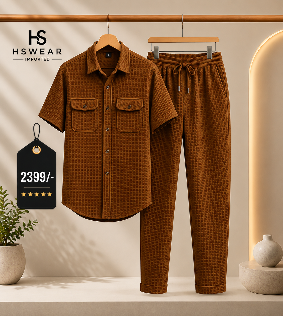 Safari Tracksuit Set (shirt+Trouser) Premium Fabric 100%