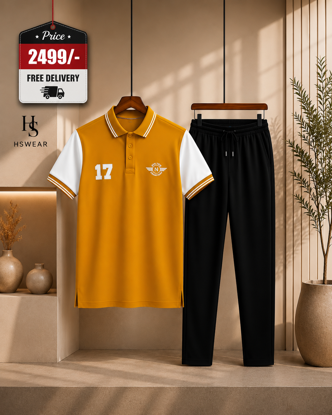 HSWEAR Premium Polo Shirt & Trouser Set 17 No