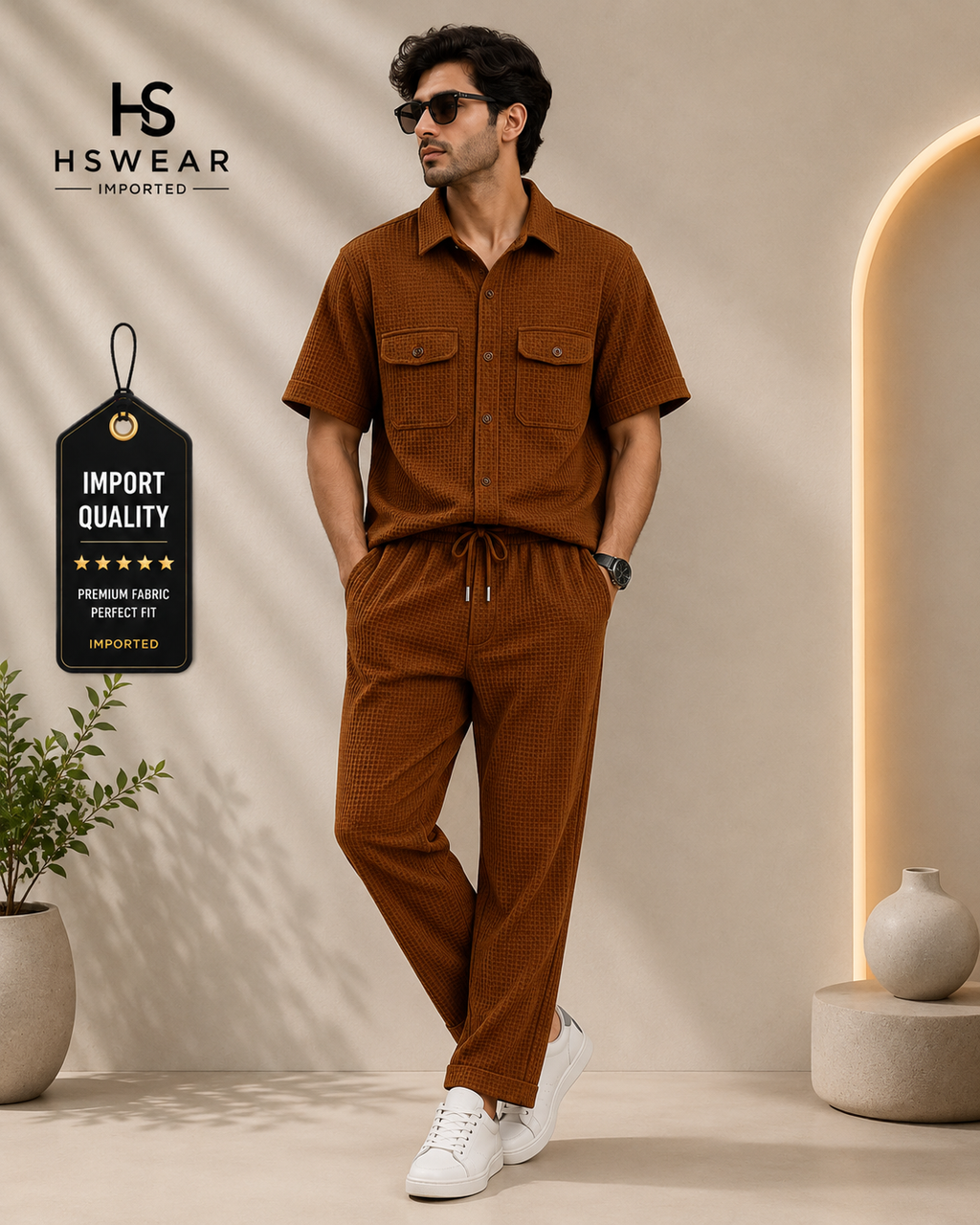 Safari Tracksuit Set (shirt+Trouser) Premium imported Fabric 100%