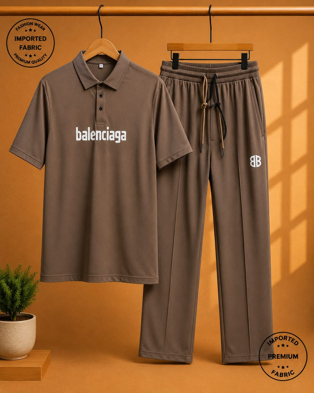 Men's Premium Olive Green imported Co-Ord Set