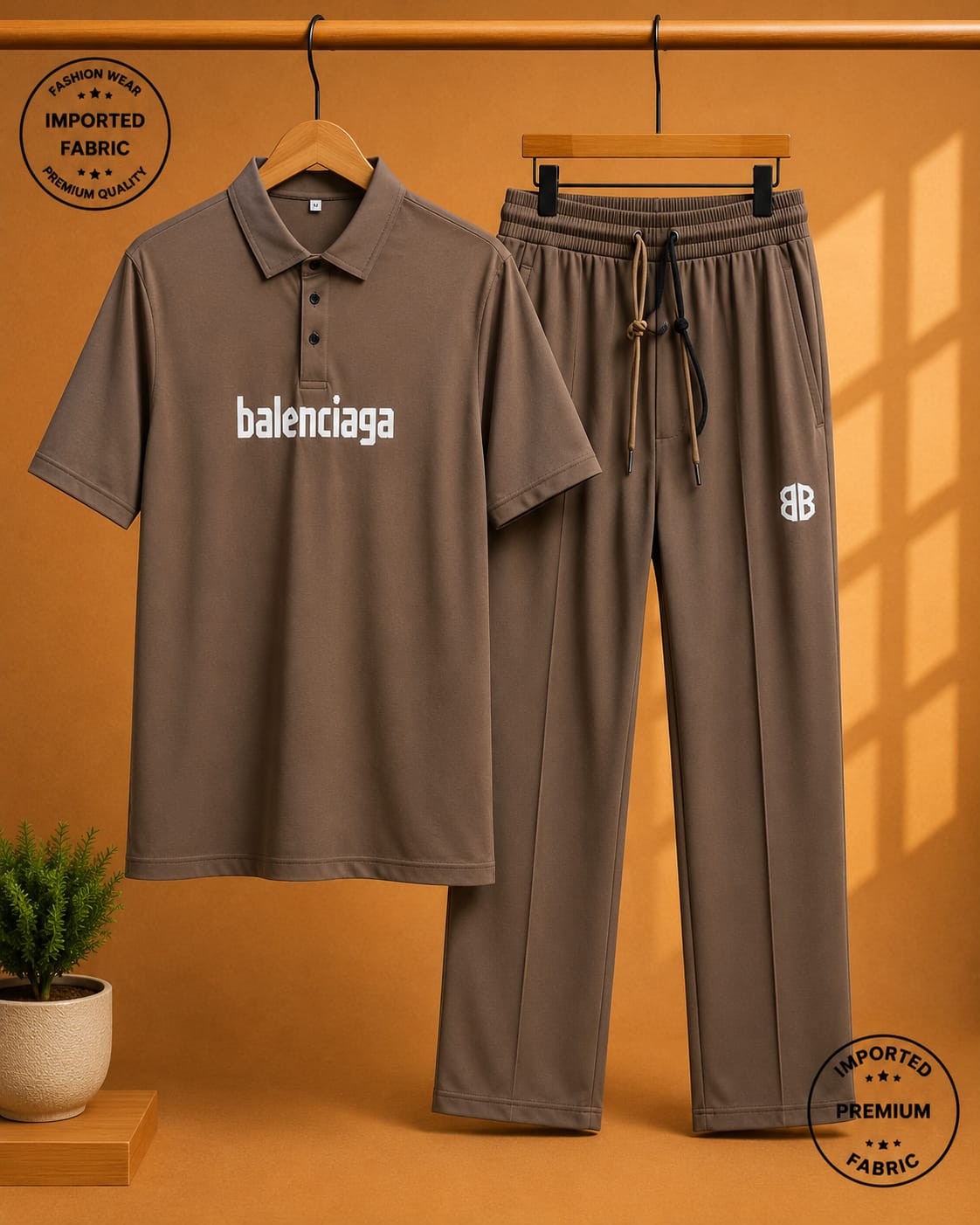 Men's Premium Olive Green imported Co-Ord Set