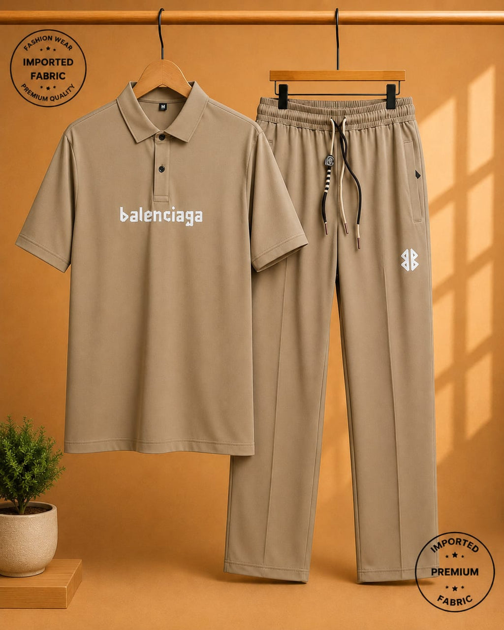 Men's Premium Olive Green imported Co-Ord Set